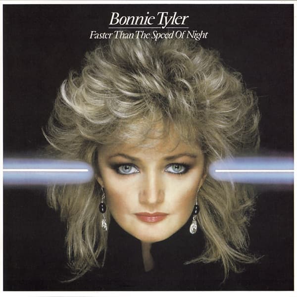 Faster Than the Speed of Night by Bonnie Tyler — album cover art