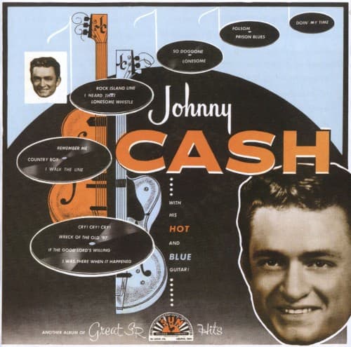 Johnny Cash with His Hot and Blue Guitar! by Johnny Cash — album cover art