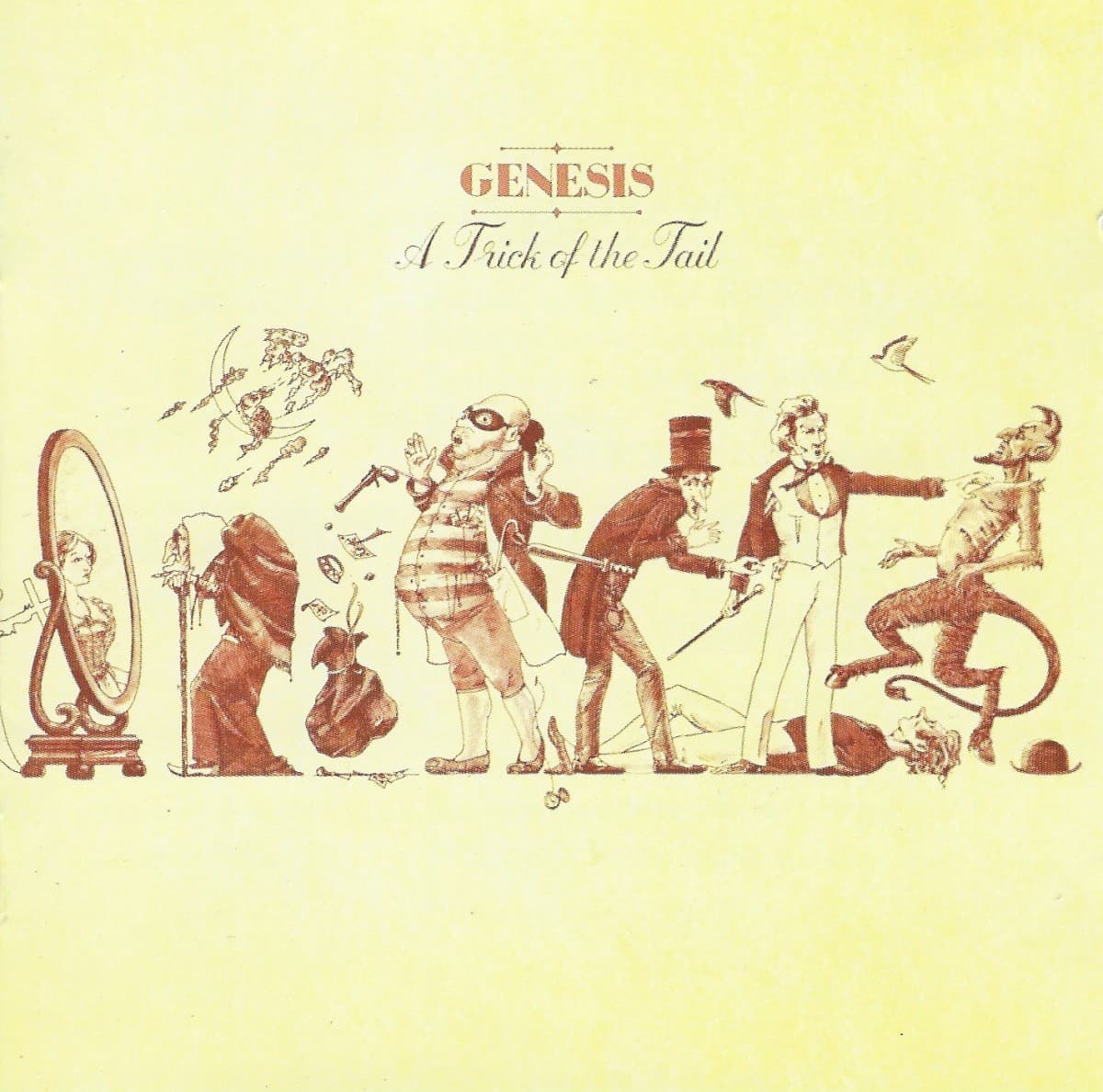 A Trick of the Tail by Genesis — album cover art